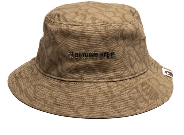 A Bathing Ape Corduroy Monogram Bucket Hat on Sale