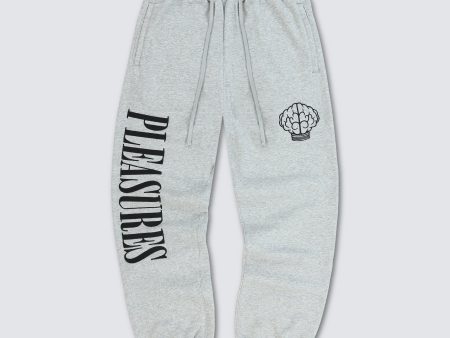 Pleasures NERD Sweatpants in Heather Grey Online