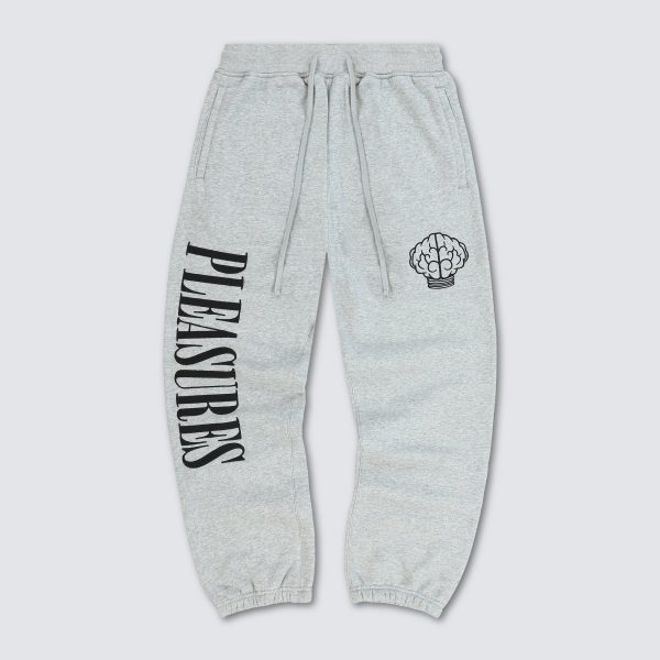 Pleasures NERD Sweatpants in Heather Grey Online