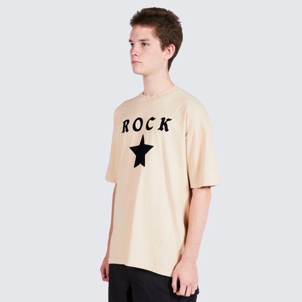 Pleasures Rockstar T-Shirt in Tan Cheap