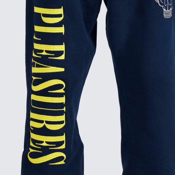 Pleasures NERD Sweatpants in Navy For Sale