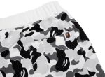 A Bathing Ape ABC Camo Crystal Stone Sweatpants in White Black Sale