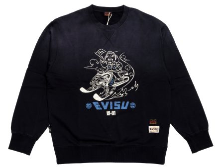 Evisu Slalom GH Print Gradual Crewneck Online Hot Sale