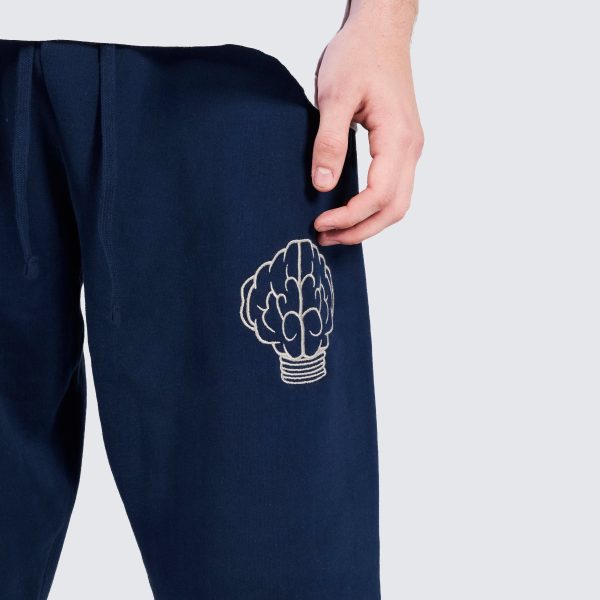 Pleasures NERD Sweatpants in Navy For Sale