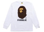 A Bathing Ape by Bathing Ape L S Tee in White Sale