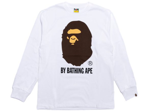 A Bathing Ape by Bathing Ape L S Tee in White Sale