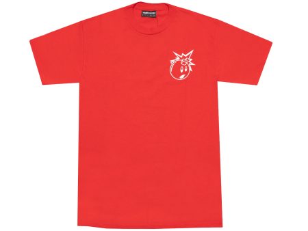 The Hundreds Simple Adam Tee in Red Supply