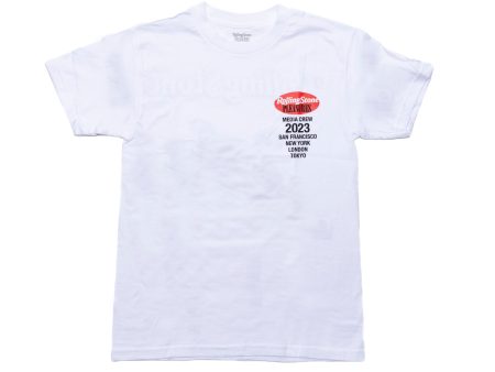 Pleasures Rolling Stone T-Shirt in White Cheap