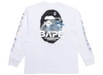 A Bathing Ape Moon Photo L S Tee in White Online