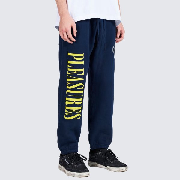 Pleasures NERD Sweatpants in Navy For Sale