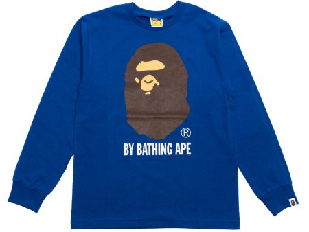 A Bathing Ape by Bathing Ape L S Tee in Blue Sale