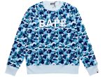 A Bathing Ape ABC Camo Crystal Stone Crewneck in Blue Online now