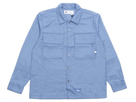 Dickies Boxy Long Sleeve Shirt in Ashleigh Blue For Discount