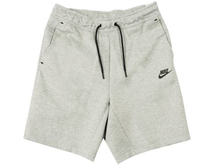 Nike Tech Fleece Shorts in Heather Grey Online Hot Sale