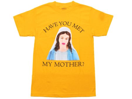 Pleasures Mother T-Shirt in Gold Hot on Sale