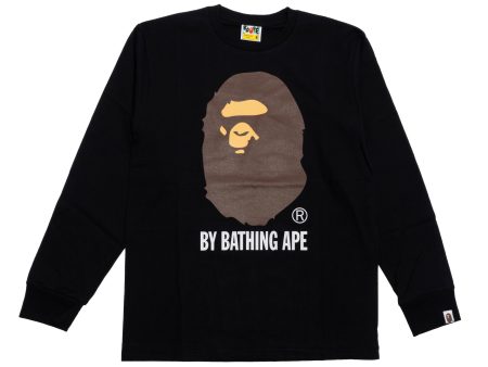 A Bathing Ape by Bathing Ape L S Tee in Black Hot on Sale