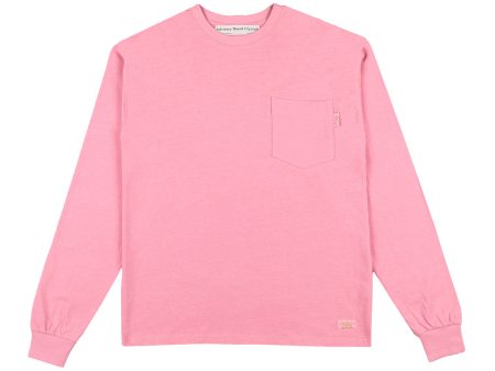 Advisory Board Crystals Abc. 123. Long Sleeve Pocket Tee in Morganite Hot on Sale