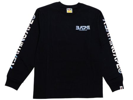 A Bathing Ape Moon Photo L S Tee in Black Online