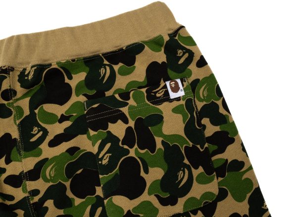 A Bathing Ape ABC Camo Crystal Stone Sweatpants in Green Hot on Sale