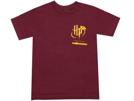 The Hundreds x Harry Potter Hogwarts Tee in Burgundy Supply