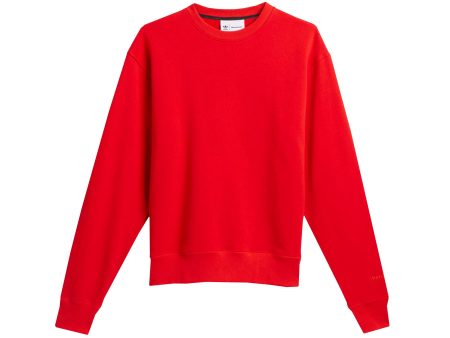 Adidas Pharrell Williams Basics Crewneck in Vivid Red Supply