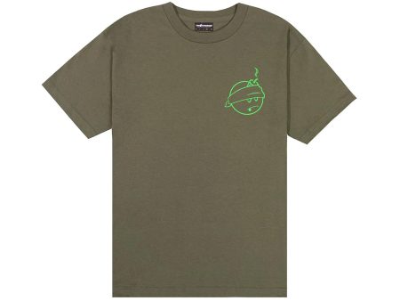 The Hundreds Simple Badam Tee in Military Green Sale