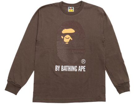 A Bathing Ape by Bathing Ape L S Tee in Brown Fashion