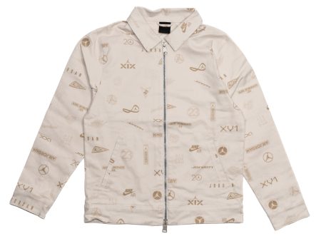 Jordan Flight Heritage Logo Work Jacket in Tan on Sale