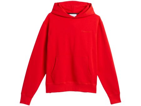 Adidas Pharrell Williams Basics Hoodie in Vivid Red Cheap