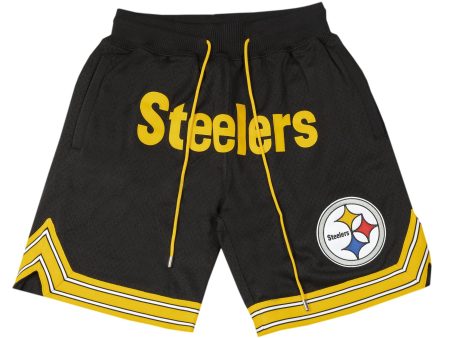 Mitchell & Ness x Just Don Championship Steelers Shorts For Sale