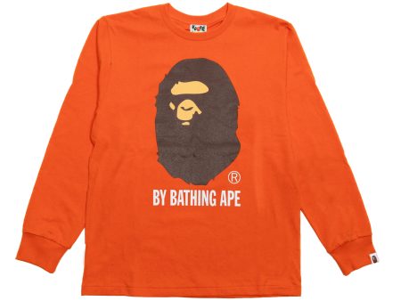 A Bathing Ape by Bathing Ape L S Tee in Orange Online now