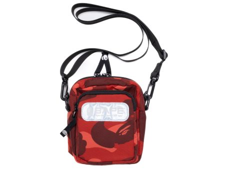 A Bathing Ape Color Camo Mini Shoulder Bag in Red Online Sale