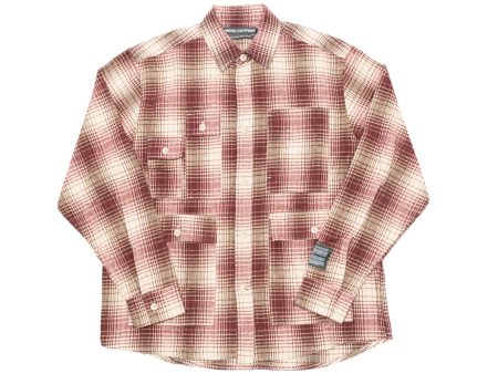 Reese Cooper Cargo Pocket Flannel Shirt in Red Discount