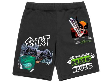 HUF Smash Up Fleece Shorts Sale