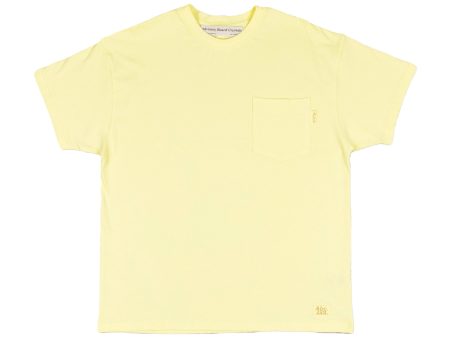 Advisory Board Crystals Abc. 123. Short Sleeve Pocket Tee in Sulfur For Sale