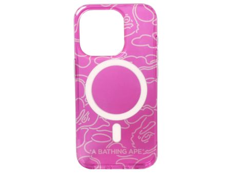 A Bathing Ape Neon Camo iPhone 15 Pro Clear Case Cheap