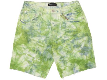 Purple Brand Camo Tie Dye Monogram Shorts on Sale