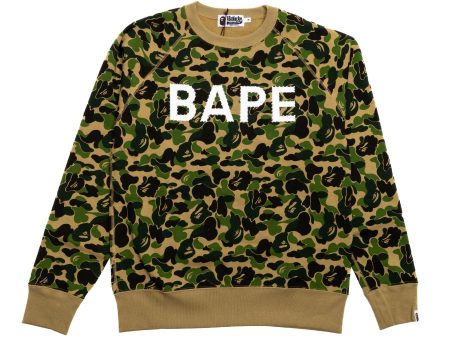 A Bathing Ape ABC Camo Crystal Stone Crewneck in Green Fashion