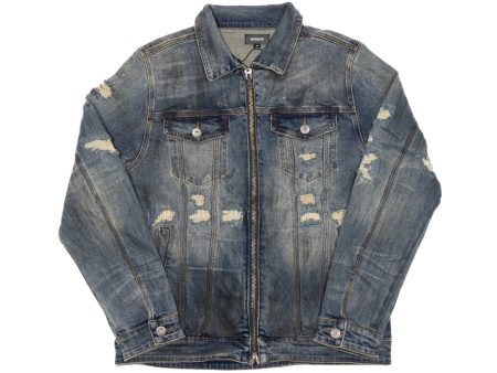 BLUECARATS Lagerfield Denim Jacket For Discount