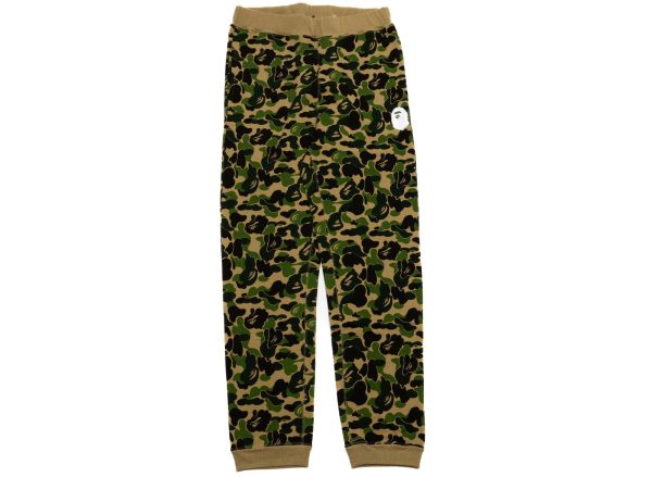 A Bathing Ape ABC Camo Crystal Stone Sweatpants in Green Hot on Sale