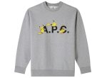 A.P.C. x Pokemon Pikachu Sweatshirt in Grey on Sale