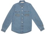 Advisory Board Crystals Abcd. Denim Work Shirt For Cheap