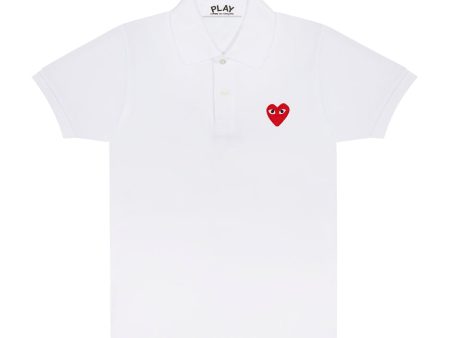 Comme des Garçons Play Polo Shirt  White  Online