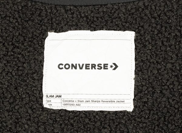 Converse x Slam Jam Sherpa Jacket in Black For Cheap