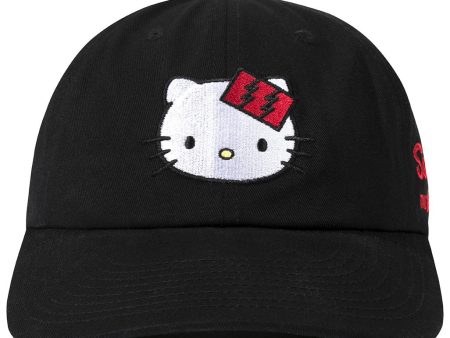 The Hundreds x Sanrio Hello Kitty Dad Hat in Black For Sale