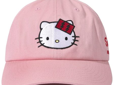 The Hundreds x Sanrio Hello Kitty Dad Hat in Pink For Sale