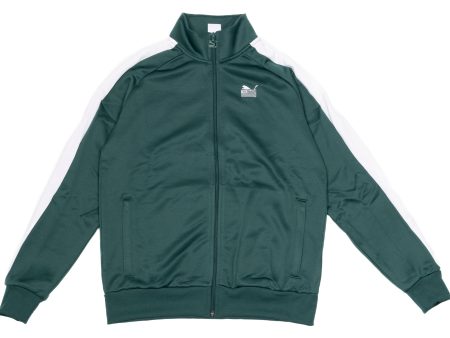 Puma TMC Hussle T7 Jacket in June Green Hot on Sale