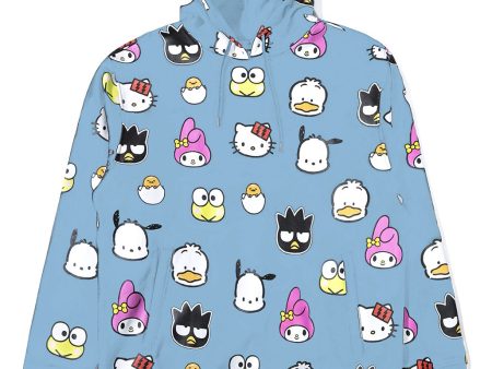 The Hundreds x Sanrio Heads Pullover Hoodie in Light Blue Supply