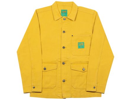 The Hundreds x Lee Jeans Chore Jacket in Yellow Online Sale