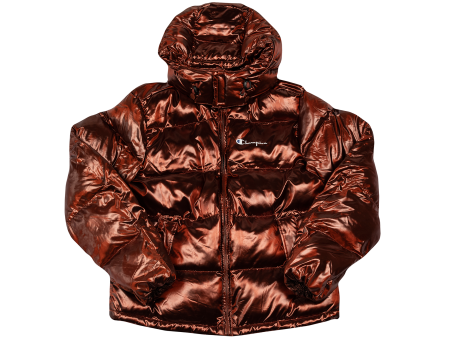 Champion Melange Hooded Puff Jacket Fashion